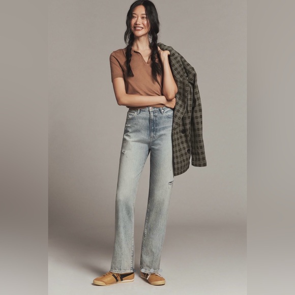 PAIGE Denim - PAIGE The Sawyer High-Rise Straight-Leg Jeans, NWT